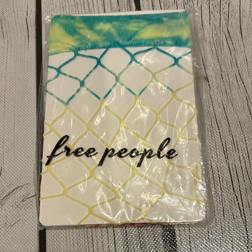 Free People tie dye fishnet anklet socks festival